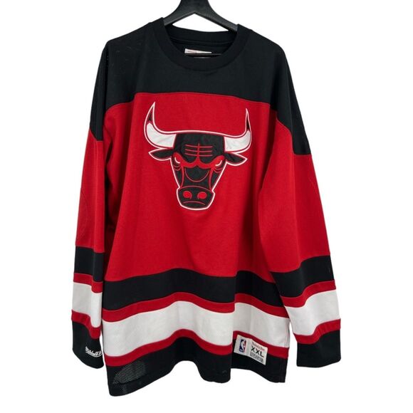 Chicago Bulls Jersey XXL NBA x NHL 2015Mitchell & Ness Pullover mens athletic